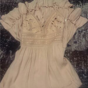 Love Tree Cream Maxi Dress